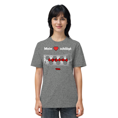 Mein Herz schlägt 1-5-3-6-2-4 - Organic Shirt