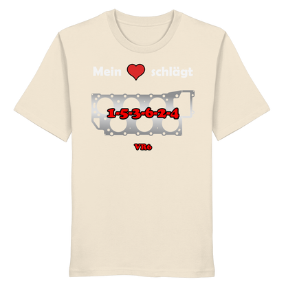 Mein Herz schlägt 1-5-3-6-2-4 - Organic Shirt