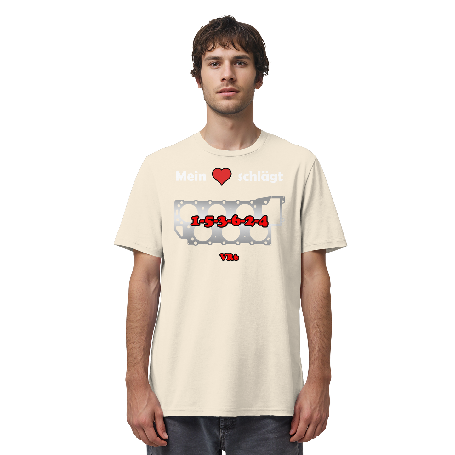 Mein Herz schlägt 1-5-3-6-2-4 - Organic Shirt