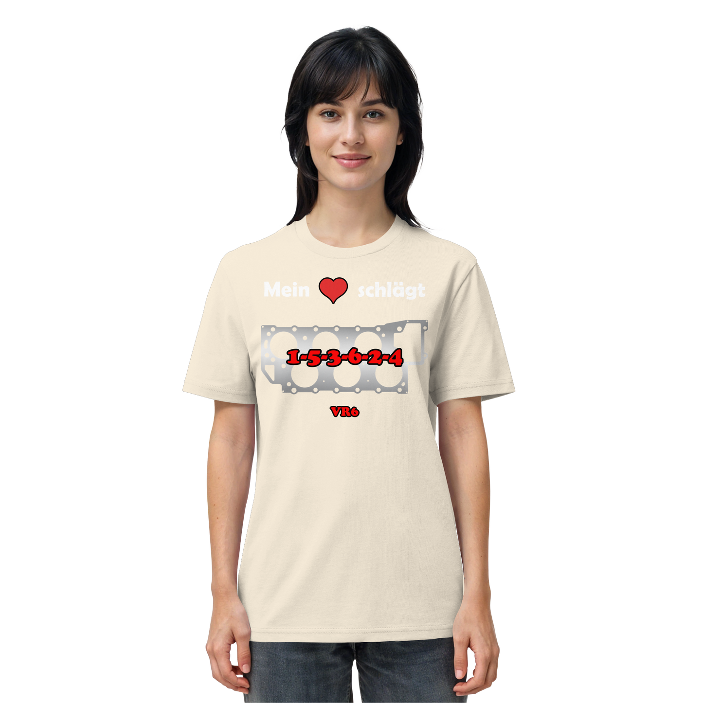 Mein Herz schlägt 1-5-3-6-2-4 - Organic Shirt