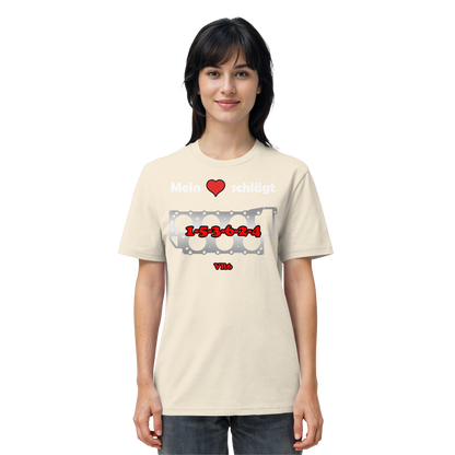 Mein Herz schlägt 1-5-3-6-2-4 - Organic Shirt