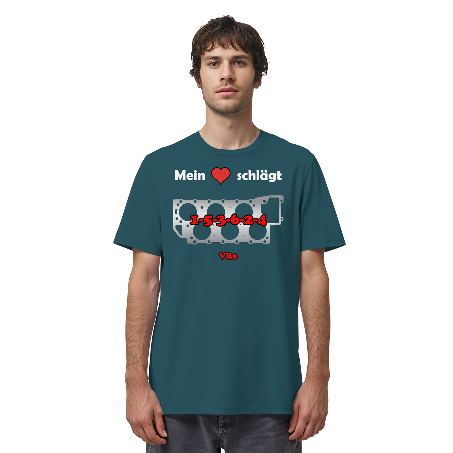 Mein Herz schlägt 1-5-3-6-2-4 - Organic Shirt