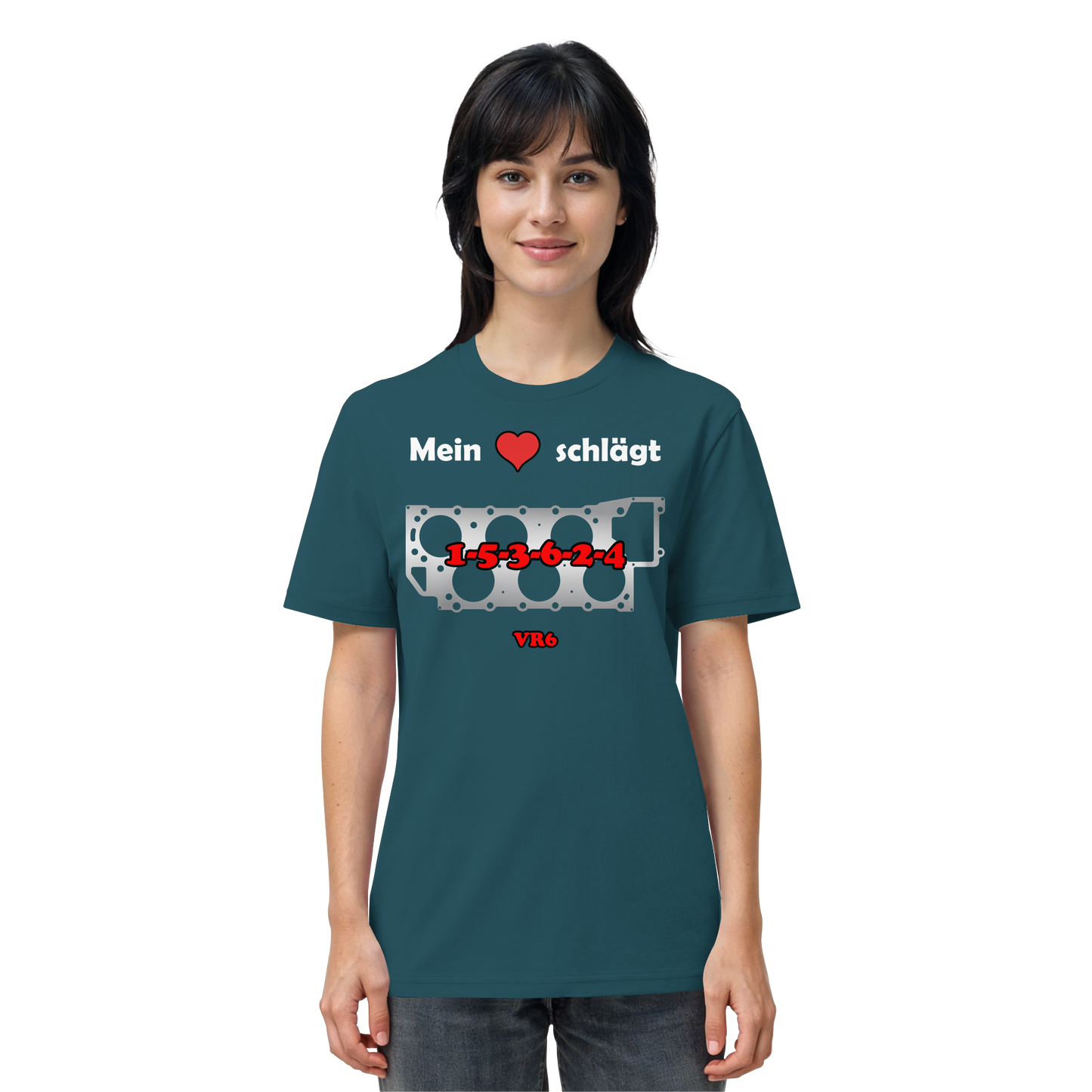 Mein Herz schlägt 1-5-3-6-2-4 - Organic Shirt