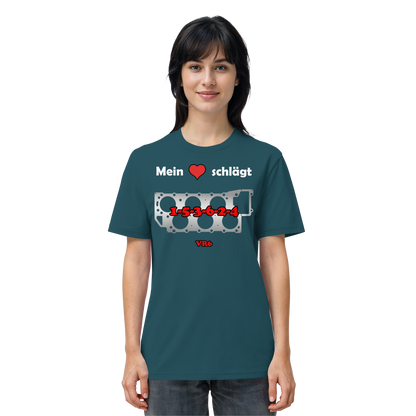 Mein Herz schlägt 1-5-3-6-2-4 - Organic Shirt