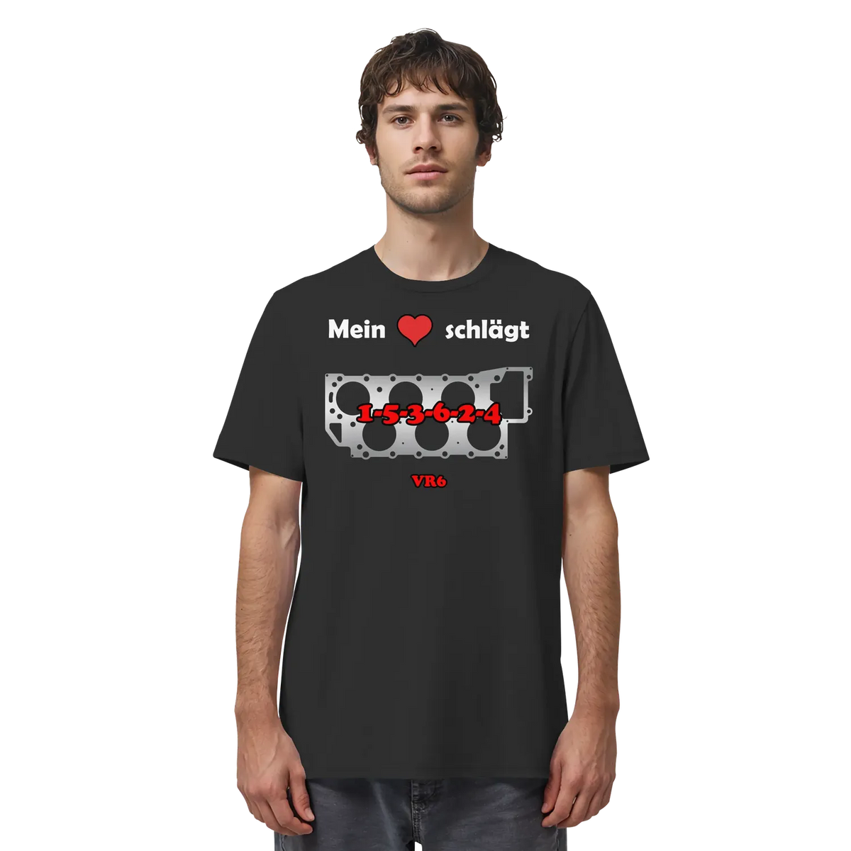 Mein Herz schlägt 1-5-3-6-2-4 Shirt – Produktbild 5