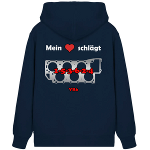 Mein Herz schlägt 1-5-3-6-2-4 Zipper Jacke French Navy XS – Produktbild 3
