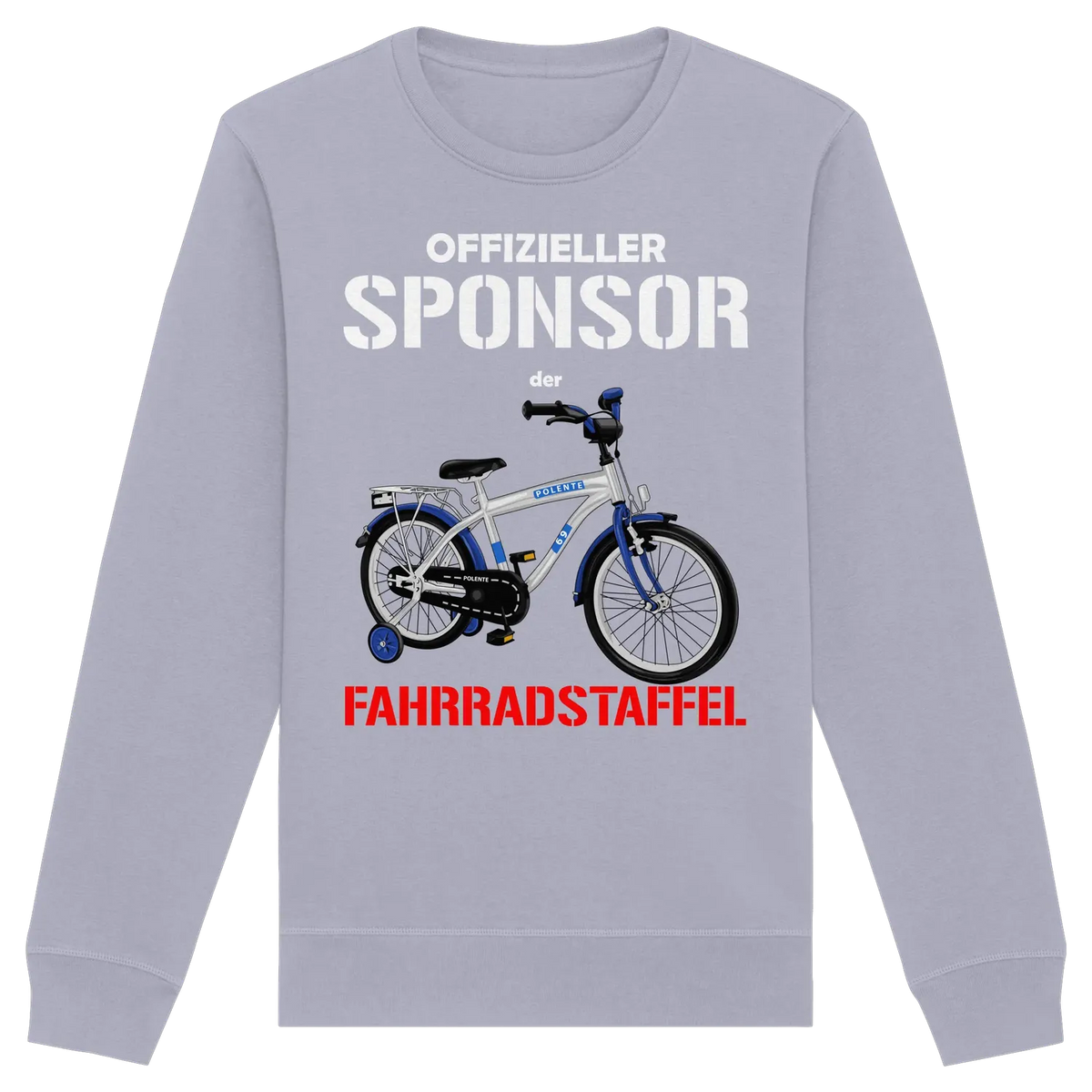 Offizieller Sponsor der FAHRRADSTAFFEL - Organic Basic Unisex Sweatshirt Black XS – Produktbild 2