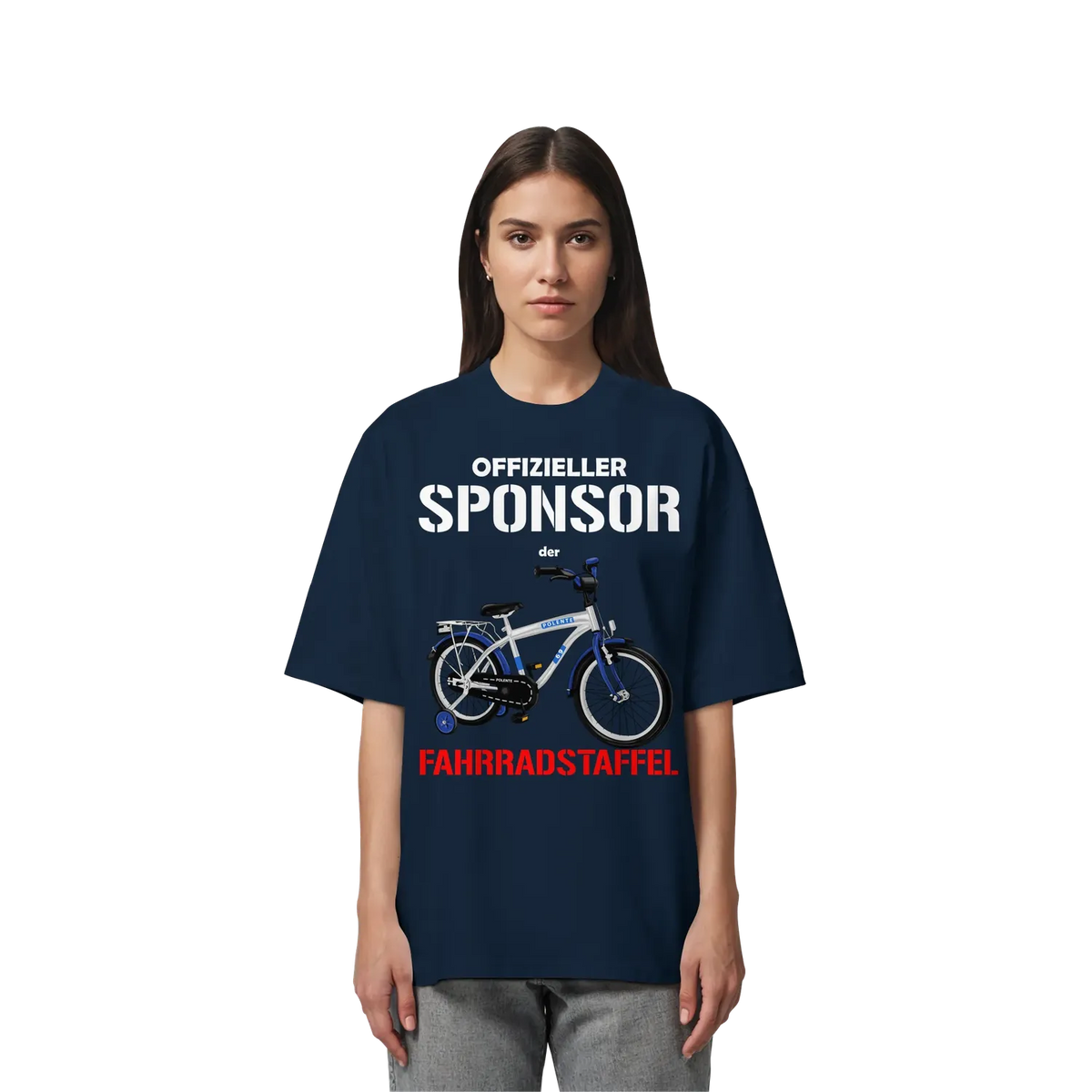 Offizieller Sponsor der FAHRRADSTAFFEL - Organic Oversize Shirt – Produktbild 5