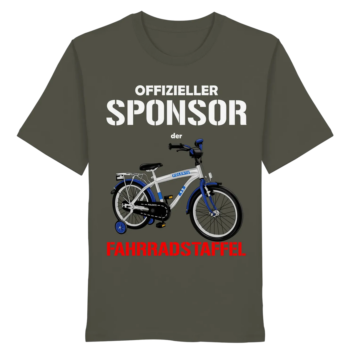 Offizieller Sponsor der FAHRRADSTAFFEL - Organic Shirt Khaki XS – Produktbild 10