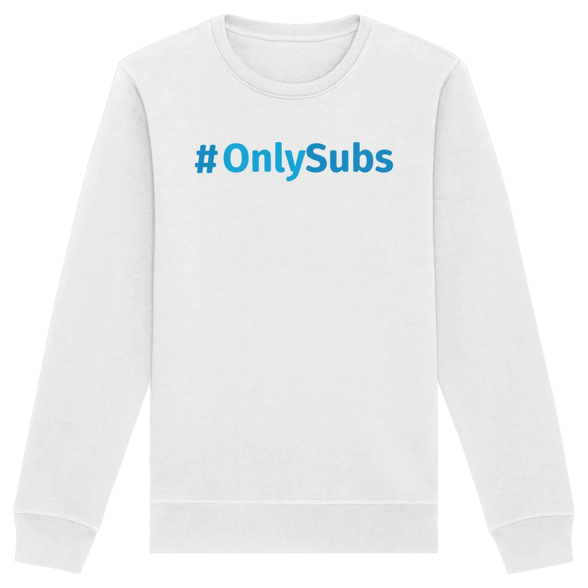 #OnlySubs - Organic Basic Unisex Sweatshirt White XS – Produktbild 11