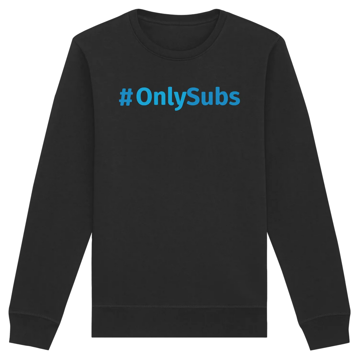 #OnlySubs - Organic Basic Unisex Sweatshirt Black XS – Produktbild 2