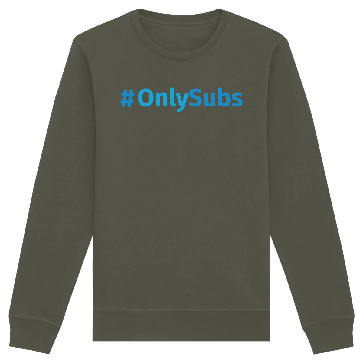 #OnlySubs - Organic Basic Unisex Sweatshirt Khaki XS – Produktbild 4