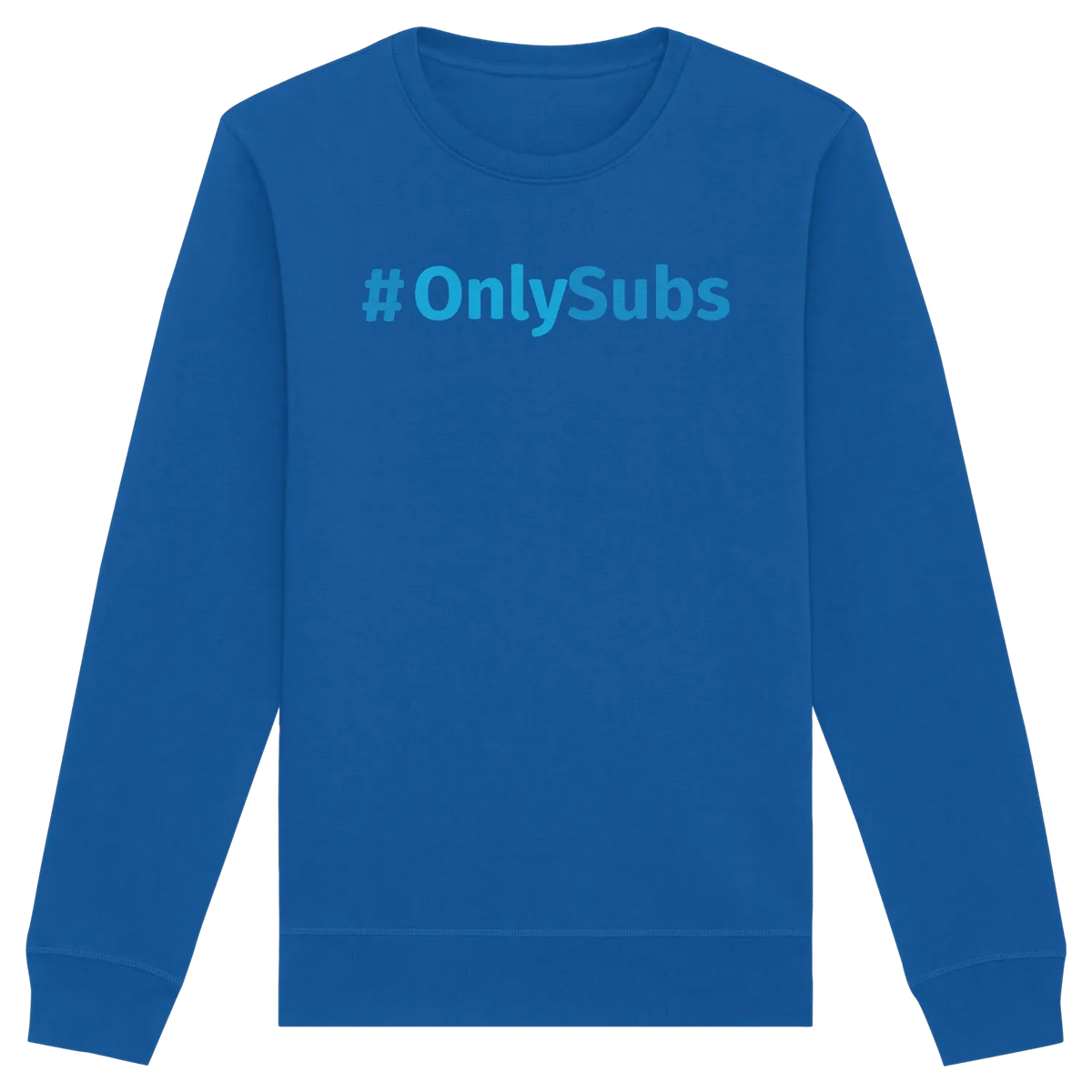 #OnlySubs - Organic Basic Unisex Sweatshirt Royal Blue XS – Produktbild 5