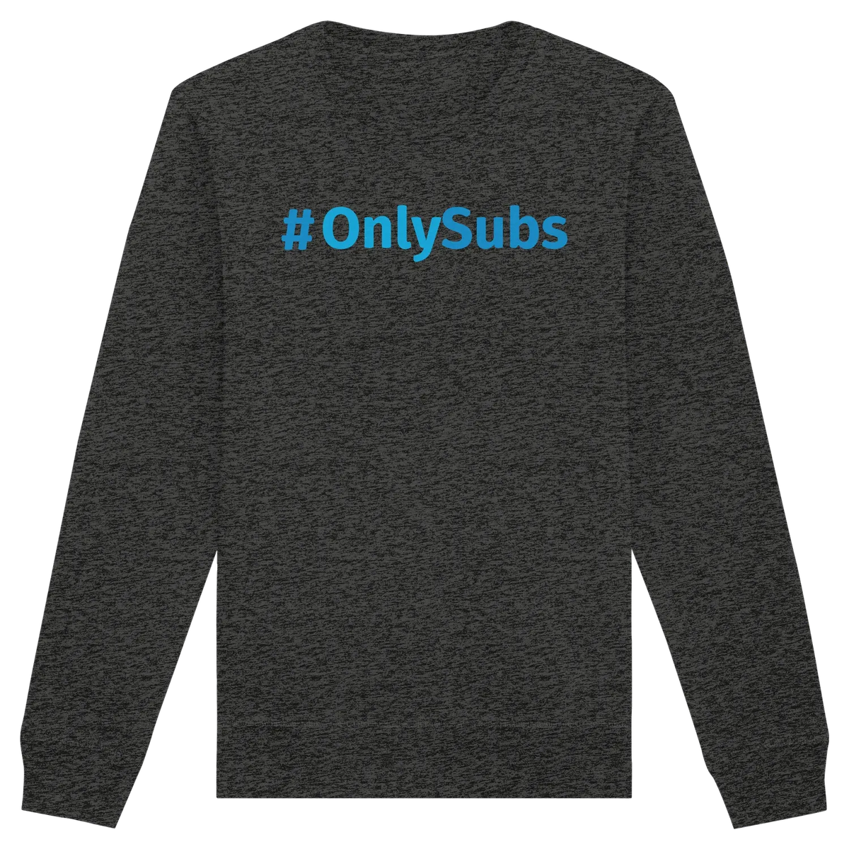#OnlySubs - Organic Basic Unisex Sweatshirt Dark Heather Grey XS – Produktbild 6