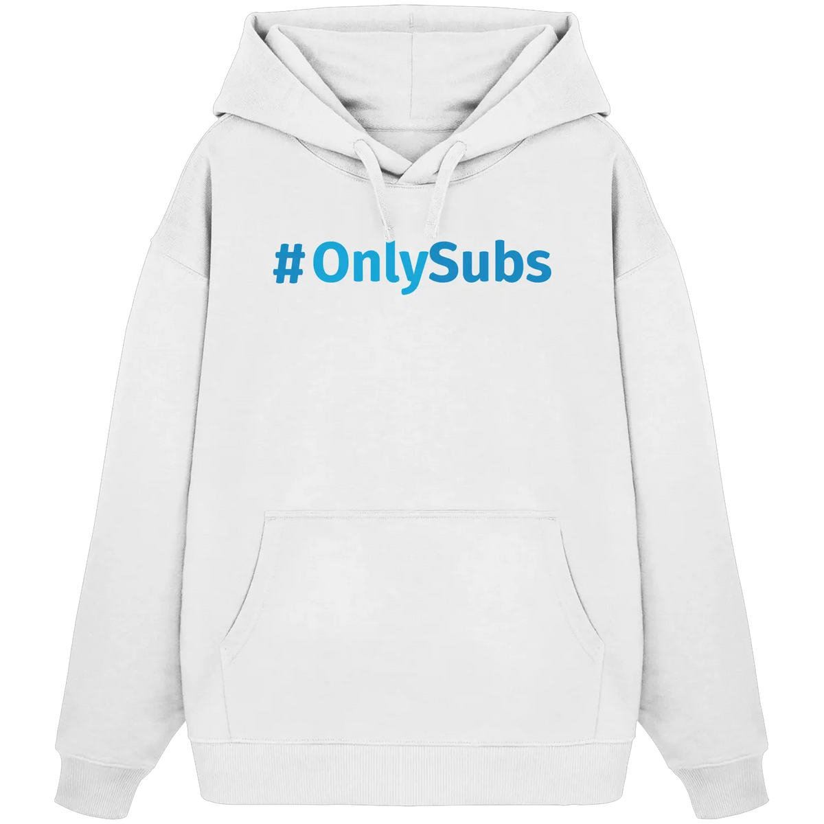#OnlySubs - Organic Oversize Hoodie White XS – Produktbild 1