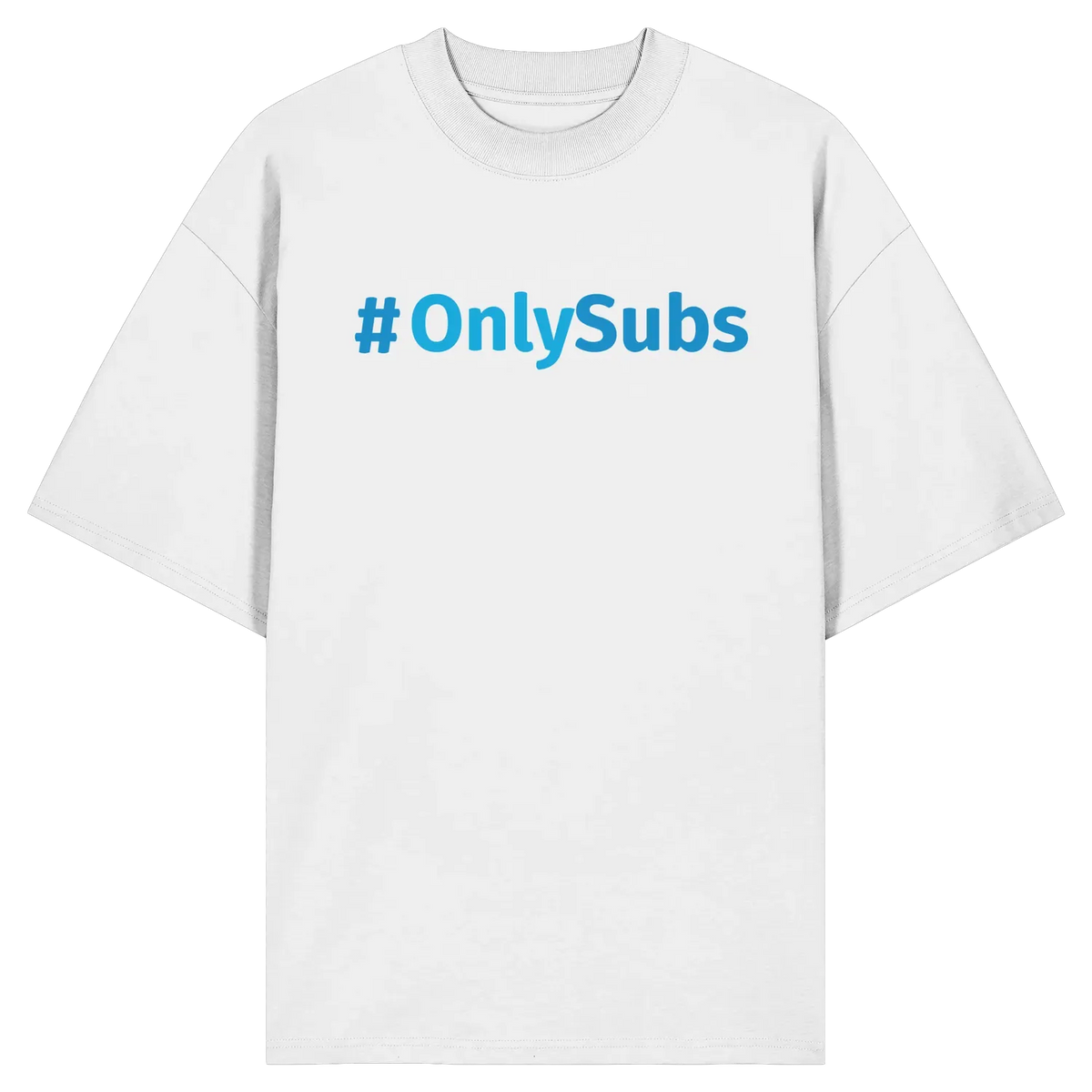 #OnlySubs - Organic Oversize Shirt White XS – Produktbild 1