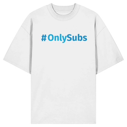 #OnlySubs - Organic Oversize Shirt White XS – Produktbild 1