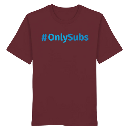 #OnlySubs - Organic Shirt Burgundy XS – Produktbild 1