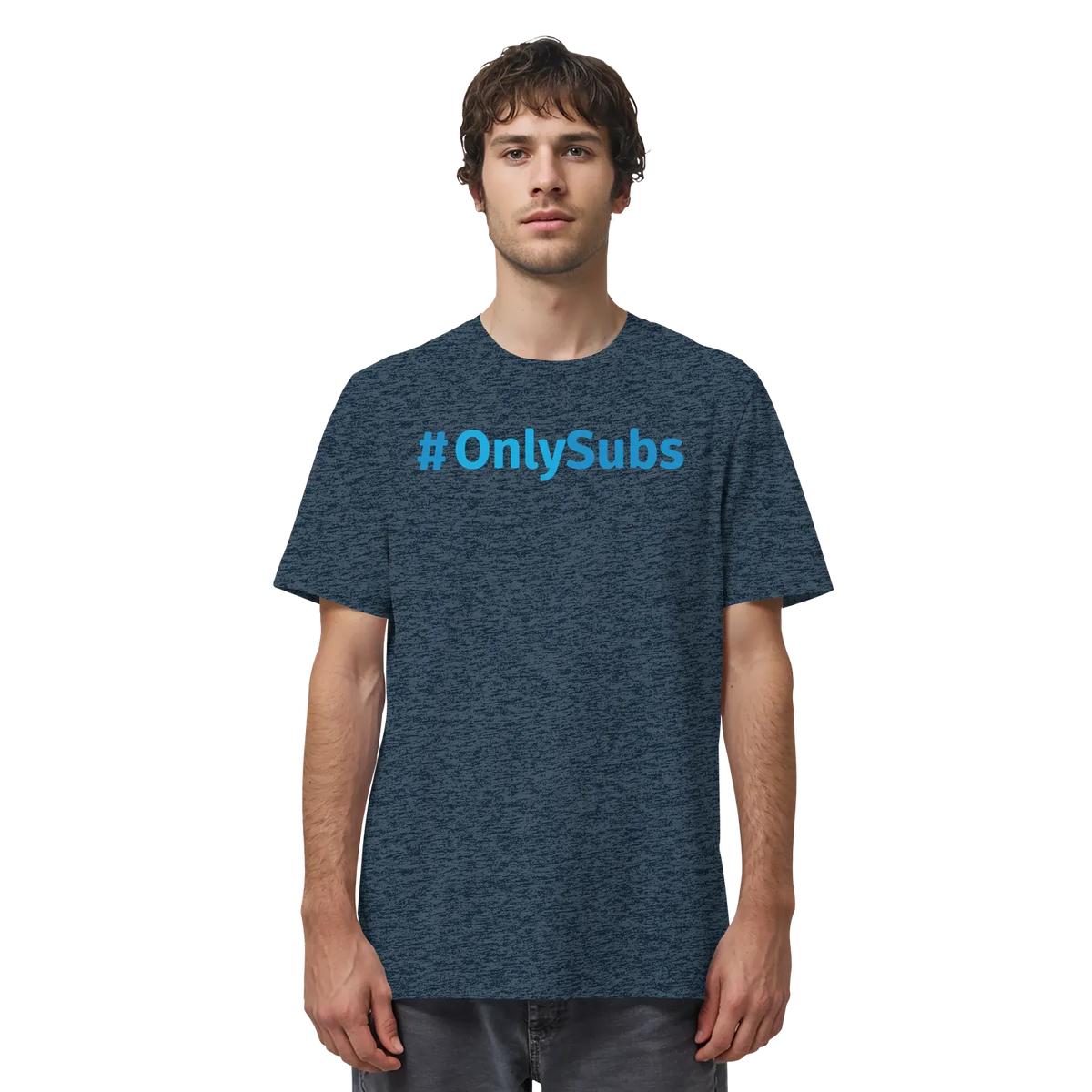 #OnlySubs - Organic Shirt Dark Heather Blue XS – Produktbild 28